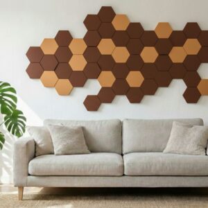 3D Moduláris Hexagon Fali Dekoráció